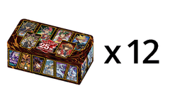 Yu-Gi-Oh 25th Anniversary Tin - Dueling Heroes CASE (12 Tins)